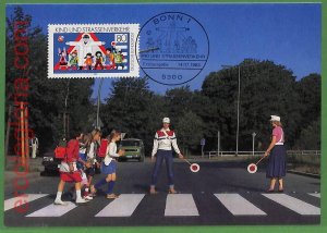 ag7280 - GERMANY - MAXIMUM CARD - 14.07.1983 - Childhood & youth ROAD SAFETY-