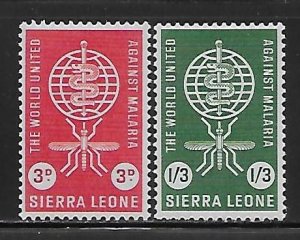 Sierra Leone 225-226 Eradicate Malaria set MNH