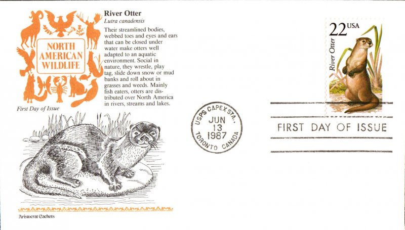#2314 River Otter Aristocrat FDC