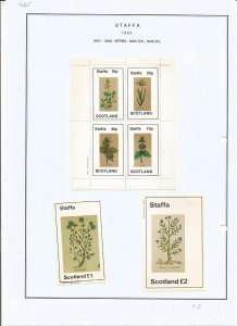 STAFFA - 1982 - Herbs - Sheets - Mint Light Hinged - Private Issue