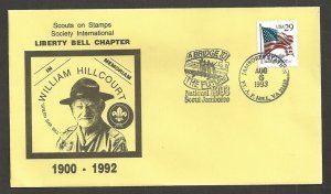 1993 US Boy Scout Jamboree Memoriam Green Bar Bill SOSSI Liberty Bell