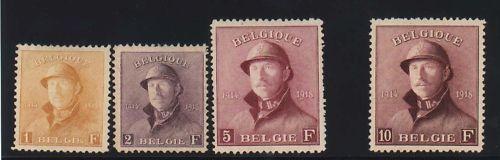 Belgium #124 - #137 VF Mint Full Set