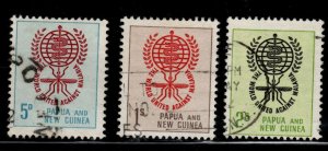 Papua Scott 164-166 Used WHO malaria eradication set