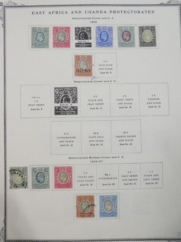 EDW1949SELL : EAST AFRICA & UGANDA Choice VF, Mint OG & Used collection Cat $479