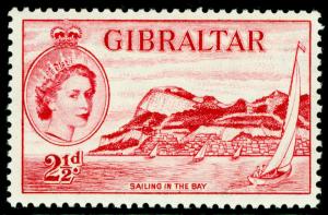 GIBRALTAR SG149, 2½d carmine, M MINT.