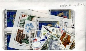 Czechoslovakia ( Ceska ) MNH  Year set 1999   35 stamps+1 SS  with Mini sheets