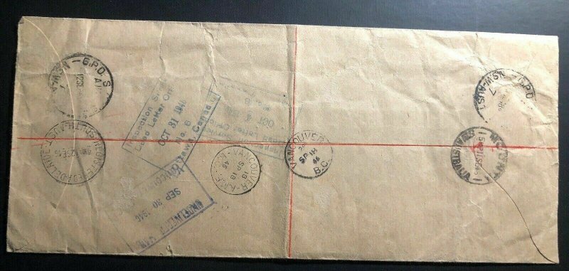 1946 Moonta Australia Oversized First Flight Cover FFC To Vancouver Canada