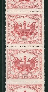 GB QV IRELAND 2d Letter Stamp 2d *LONDONDERRY & LOUGH SWILLY* (Large) MNG ZR121