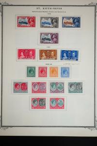 St Kitts 1920 to 1970 Stamp Collection