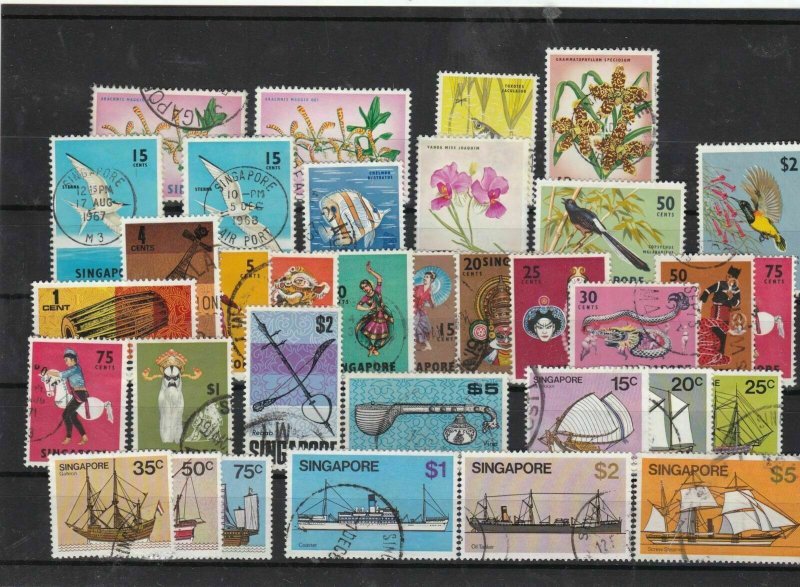 singapore used stamps  Ref 9467