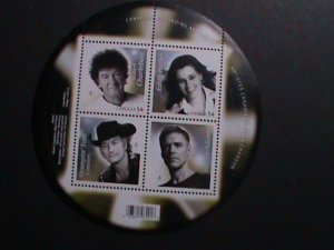 ​CANADA 2009-SC#2333- POPULAR SINGERS ROUND SHAPE-MNH S/S-VERY FINE