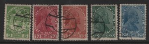 LIECHTENSTEIN   5-9  USED   SHORT   SET