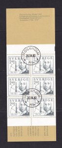 Sweden   #1402a  cancelled 1982  Europa  2.40k  booklet