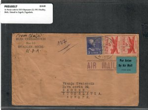 1951 Prexie Cover 3c Bradley Mich. Airmail