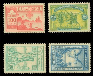 BRAZIL 1900  Discovery of Brazil 400th Anniversary set   Scott 162-165 mint VLH