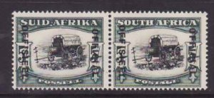 South Africa-Sc#o35- id9-unused og NH 5sh Ox Wagon official pair-Die I-projectio