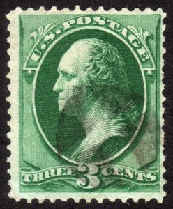 1879, US 3c, Washington, Used, Sc 184