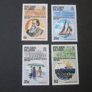 Pitcairn Island 1986 Sc 277-80 Christmas Religion set MNH