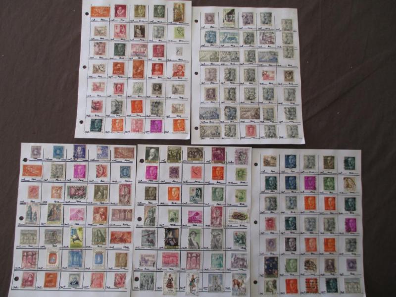 175 Spain Hinged On Pages- Unchecked - As Received - See Scans (R15)