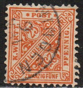 Wurttemberg Sc #O102 Used