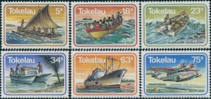 Tokelau 1983 SG91-96 Transport set MNH