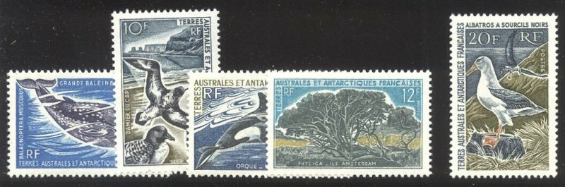 FSAT #25-28 Mint NH - 1966-69 Whales & Birds Set