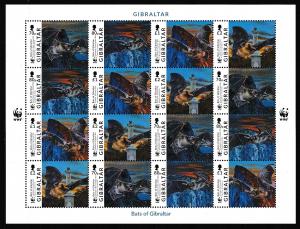 Gibraltar 2017 - Fauna WWF - BATS - Michel 48 Euros - Face 18 GBP - MNH