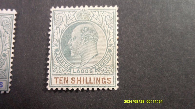 Lagos 1904 Scott# 40-49 Complete Mint Hinged/Light Hinge VF-XF (C) set of 10