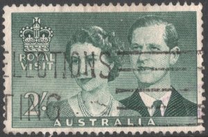 Australia SC#269 2s Royal Visit Single (1954) Used
