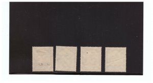 GERMANY SC.448-451 1935 GERMANY WELCOMING SAAR BACK COMPLETE SET MH PBPG2