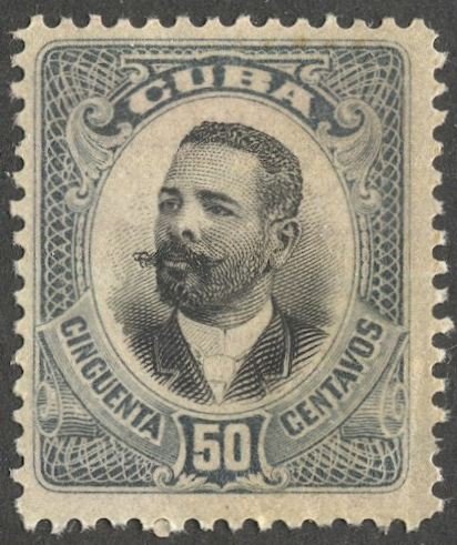 CUBA 1907 Sc 238  50c Unused NG, F-VF Maj. Gen. Antonio Maceo