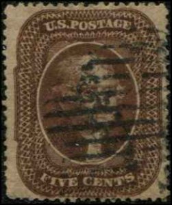 USA SC# 30A Jefferson 5c minor perf crease lower left see scan USED