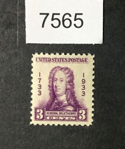 MOMEN: US STAMPS #726 MINT OG NH LOT #7565