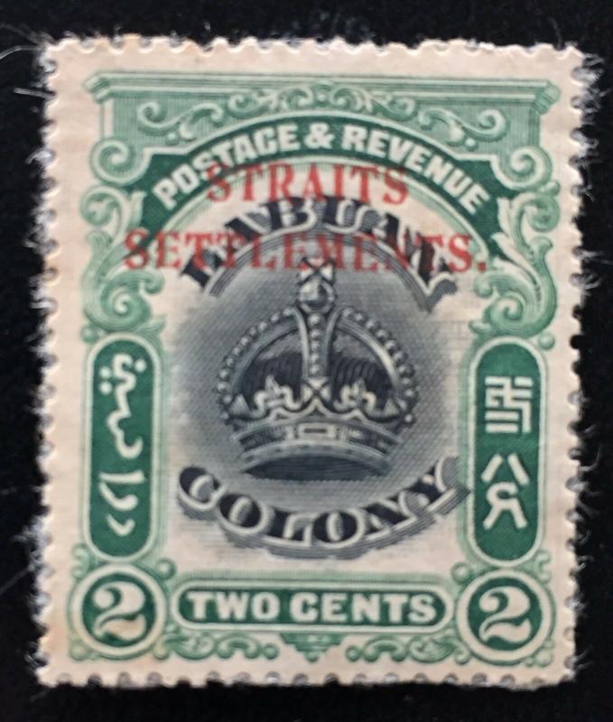 Malaya Straits Settlements 1906 opt Labuan Crown 2c MH SG#142a M2053