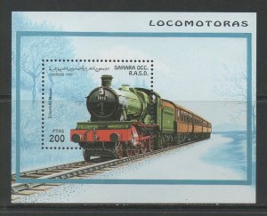 Thematic Stamps Transport - SAHARA 1997 LOCO MS mint