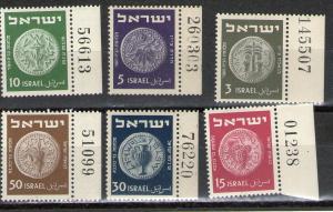 Israel 38-43 MNH