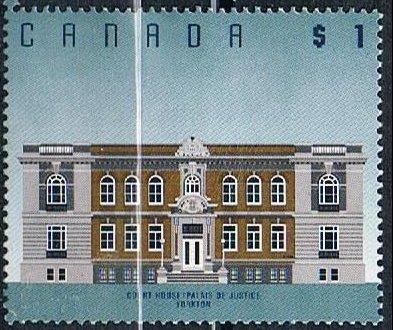 Canada 1375b, $1 Yorktown Court House, unused, NG, VF