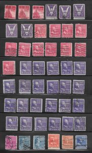 #403 My Page of Used US. Stamps Collection / Lot