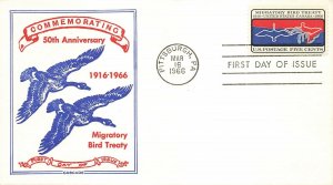 1306 5c MIGRATORY BIRD TREATY - Cascade cachet