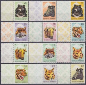 1966 Bhutan 72-83 Fauna 12,00 €