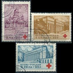 FINLAND 1932 - Scott# B9-11 Buildings-Library Set of 3 Used