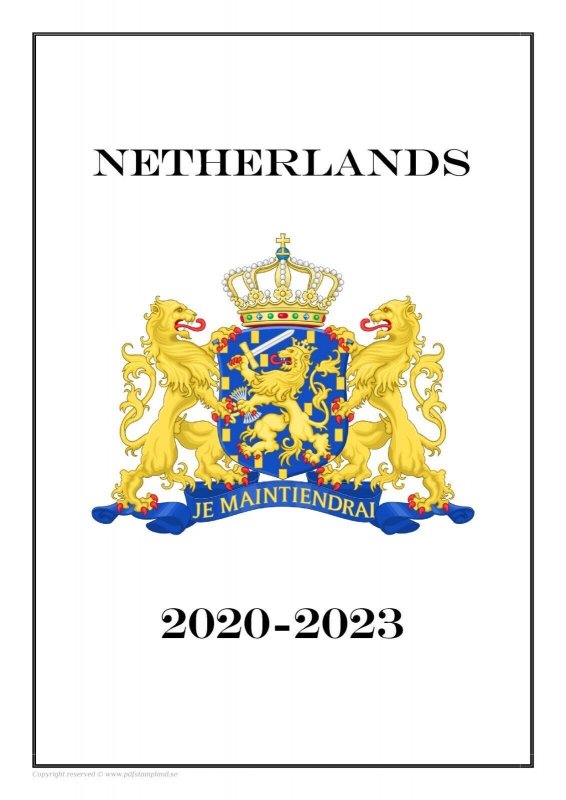 Netherlands Nederland 2020-2023 Updates  PDF (DIGITAL)  STAMP ALBUM PAGES
