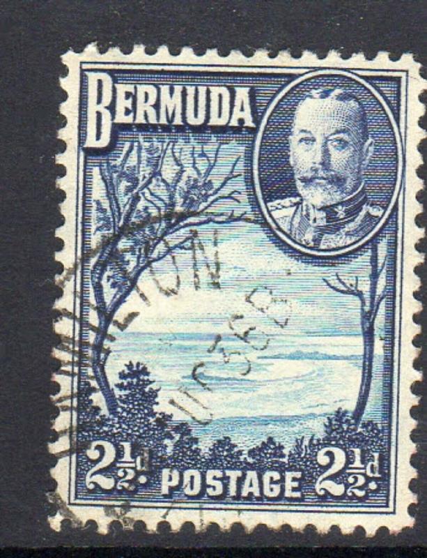 BERMUDA #120  1936  2 1/2p  KING GEORGE VI & GRAPE BAY     F-VF USED