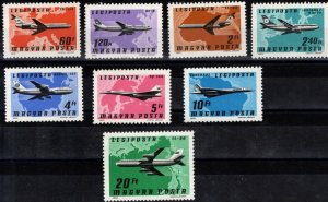 Hungary 1977 MNH** - Air Post Stamps - Planes - Scott # C - 377 to C - 384