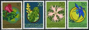 Liechtenstein 481-4 MNH - Flowers