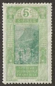 French Guinea 66, mint,  hinge remnant.  1913. (F393)