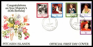 Pitcairn Islands 270-274 U/A FDC