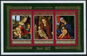 Burundi 408-C167,410a,C167a imperf.MNH.Mi 875B-880B,Bl.64B-65B. Christmas 1972