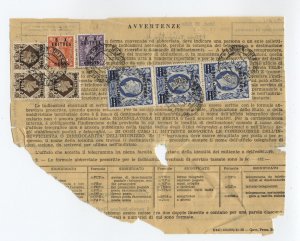 1951 Great Britain forces Eritrea telegram 3x 10 shilling overpint, etc. [6930.5