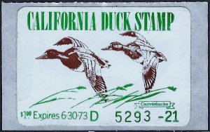 CA2 1972 California Duck Stamp-Mint OGNH $1700CV-OFFER?